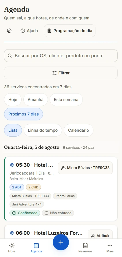 Agenda no celular